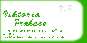 viktoria prahacs business card